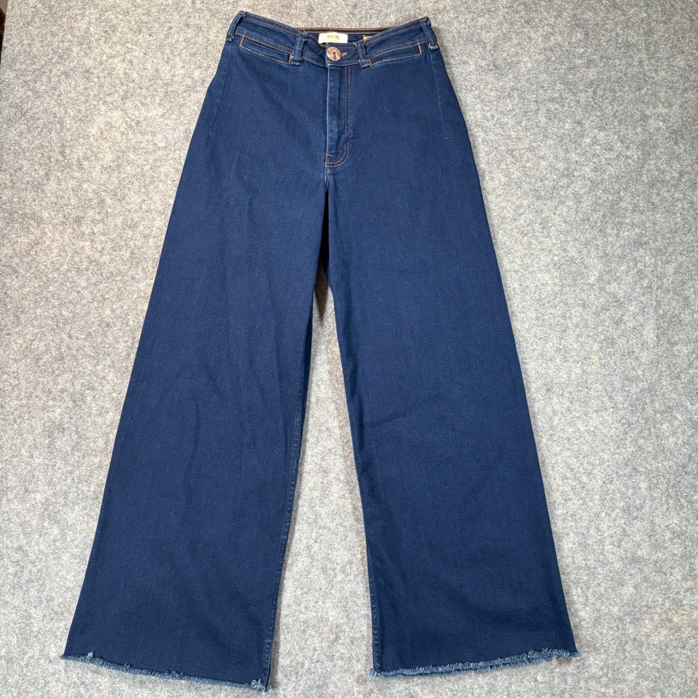Maeve Anthropologie Jeans Womens 29 T Blue High Rise Wide Leg Colette Denim